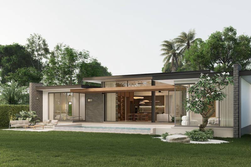 New complex of villas with swimming pools close to the beach, Samui, Thailand — photo 19