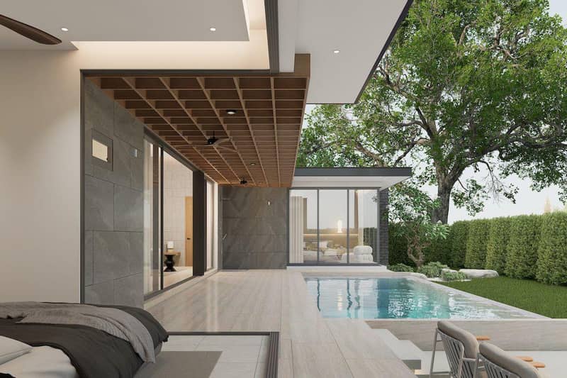 New complex of villas with swimming pools close to the beach, Samui, Thailand — photo 18