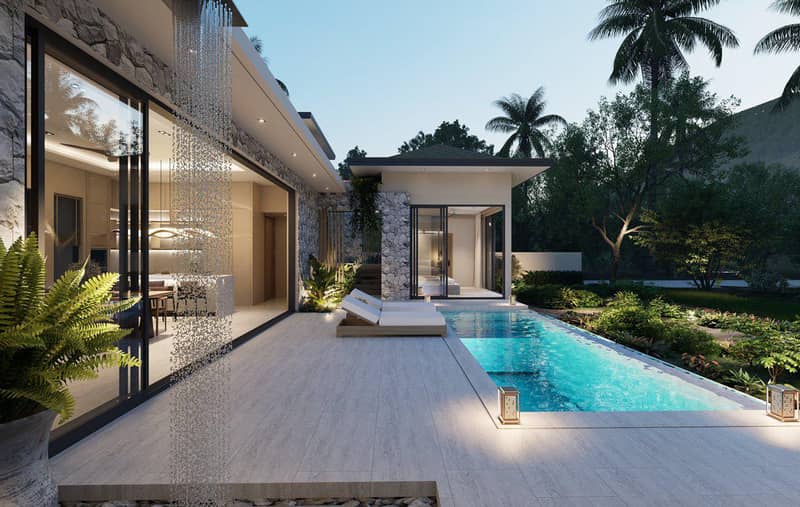 New complex of villas with swimming pools, 5 minutes away from the center of Chaweng, Samui, Thailand — photo 12