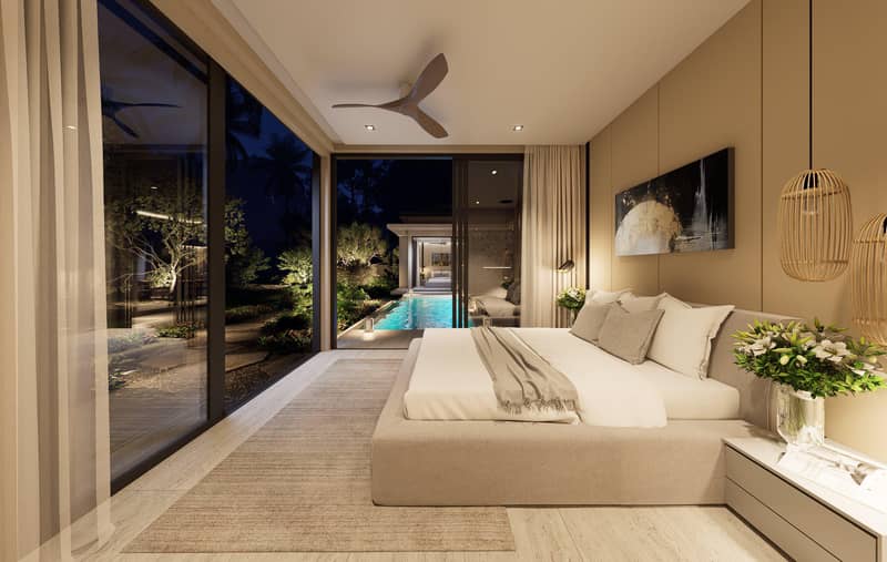 New complex of villas with swimming pools, 5 minutes away from the center of Chaweng, Samui, Thailand — photo 5
