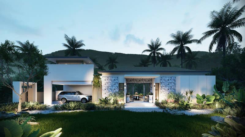 New complex of villas with swimming pools, 5 minutes away from the center of Chaweng, Samui, Thailand — photo 19