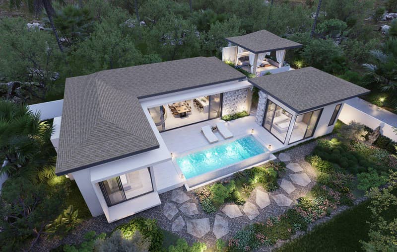 New complex of villas with swimming pools, 5 minutes away from the center of Chaweng, Samui, Thailand — photo 16