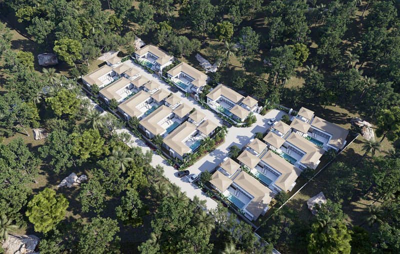 New complex of villas with swimming pools, 5 minutes away from the center of Chaweng, Samui, Thailand — photo 23