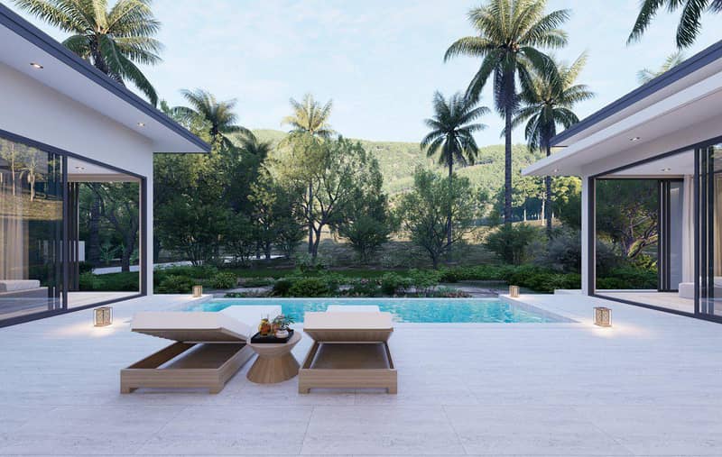 New complex of villas with swimming pools, 5 minutes away from the center of Chaweng, Samui, Thailand — photo 14