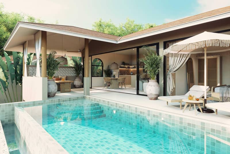New complex of villas with swimming pool, 5 minutes from Lamai Beach, Samui, Thailand — photo 14