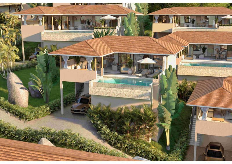 New complex of villas with swimming pool, 5 minutes from Lamai Beach, Samui, Thailand — photo 17