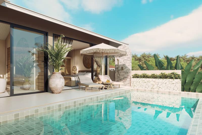 New complex of villas with swimming pool, 5 minutes from Lamai Beach, Samui, Thailand — photo 15