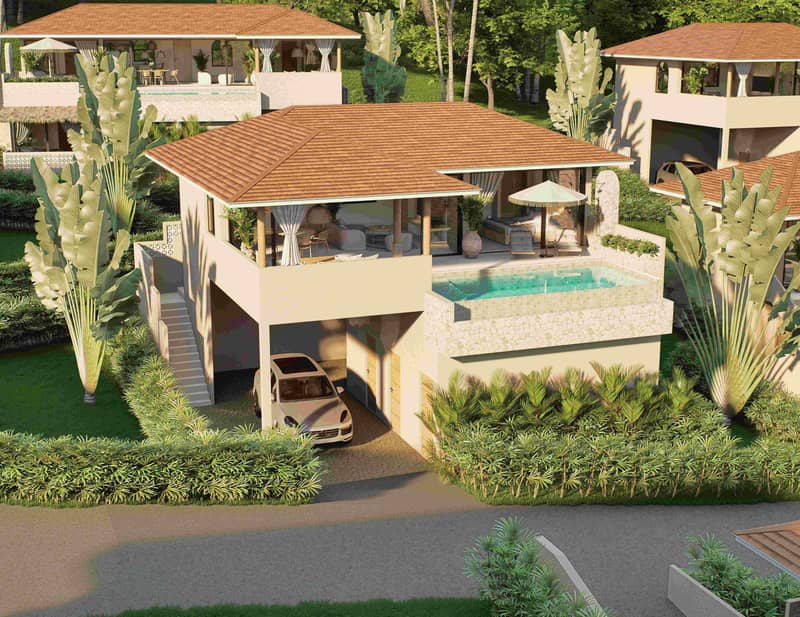 New complex of villas with swimming pool, 5 minutes from Lamai Beach, Samui, Thailand — photo 3