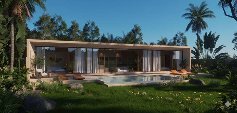 New complex of villas with swimming pools, 5 minutes from Maenam Beach, Samui, Thailand — photo 10
