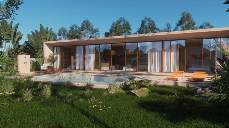 New villas with swimming pools and tropical gardens, 5 minutes from Maenam Beach, Samui, Thailand — photo 8