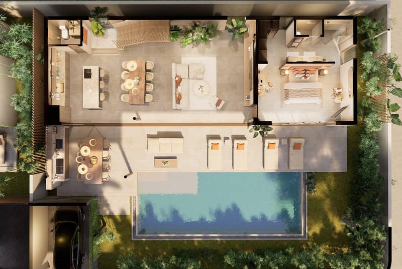 Tropical villas with pools within walking distance of Maenam Beach, Koh Samui, Thailand — photo 24