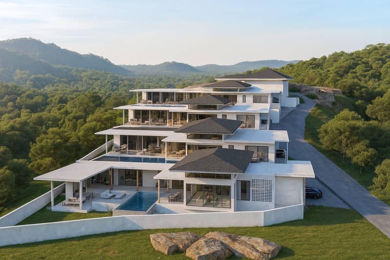 New exclusive complex of villas with pools and panoramic views, Lamai, Koh Samui, Thailand — photo 2