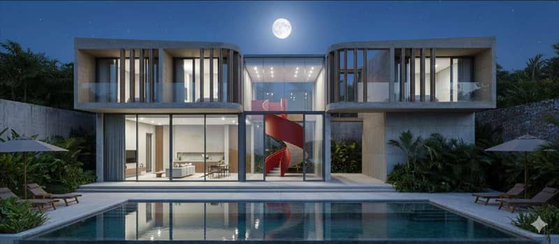 Modern villas with sea and jungle views in Bangpor, Koh Samui, Thailand — photo 7