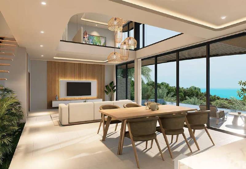 Modern villas with sea and jungle views in Bangpor, Koh Samui, Thailand — photo 4