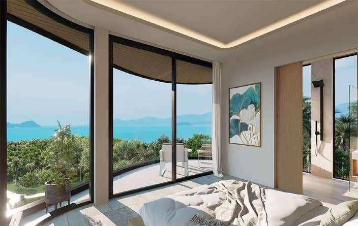 Modern villas with sea and jungle views in Bangpor, Koh Samui, Thailand — photo 5