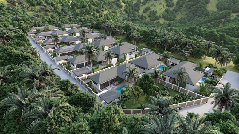 Complex of villas with swimming pools, 5 minutes from beaches, Maenam, Samui, Thailand — photo 11