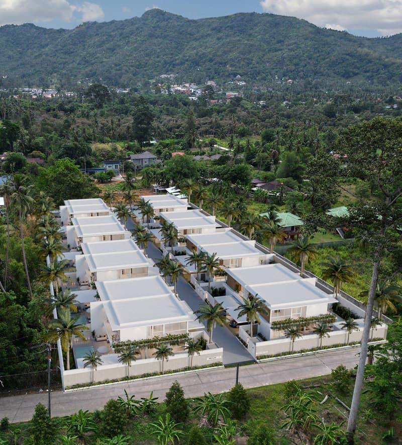 New complex of villas with swimming pools, 4 minutes from Lamai Beach, Samui, Thailand — photo 30