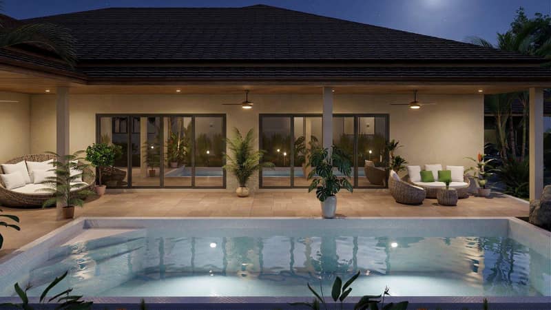 Exclusive project of luxury villas with swimming pools near Maenam Beach, Samui, Thailand — photo 2