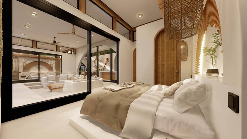 Complex of villas with swimming pools close to beaches, Maenam, Samui, Thailand — photo 10