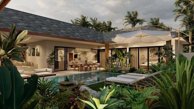 New complex of villas with swimming pool close to Lamai Beach, Samui, Thailand — photo 2