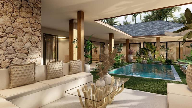 New complex of villas with swimming pool close to Lamai Beach, Samui, Thailand — photo 14