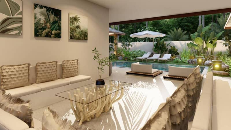New complex of villas with swimming pool close to Lamai Beach, Samui, Thailand — photo 15
