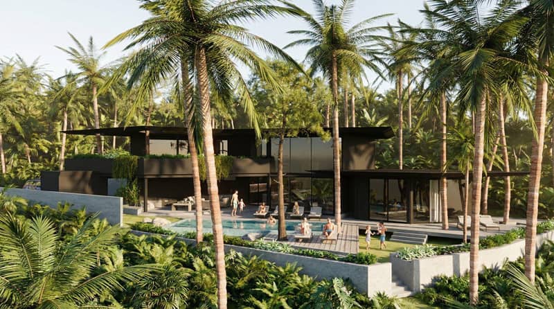 Luxury townhouses surrounded by tropical greenery, Bophut, Koh Samui, Thailand — photo 8
