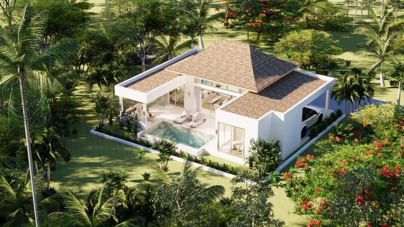 New villas with pools 5-minute walk from Plai Laem Beach, Koh Samui, Thailand — photo 2