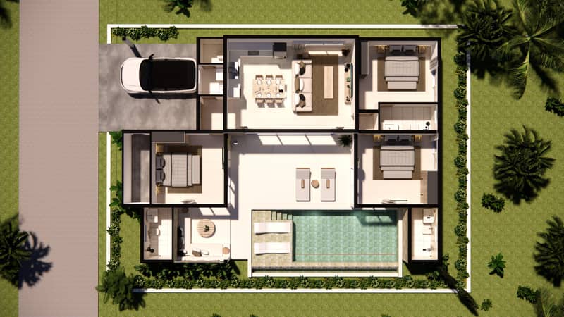 New villas with pools 5-minute walk from Plai Laem Beach, Koh Samui, Thailand — photo 30