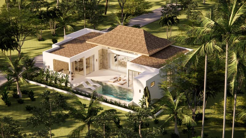 New villas with pools 5-minute walk from Plai Laem Beach, Koh Samui, Thailand — photo 17