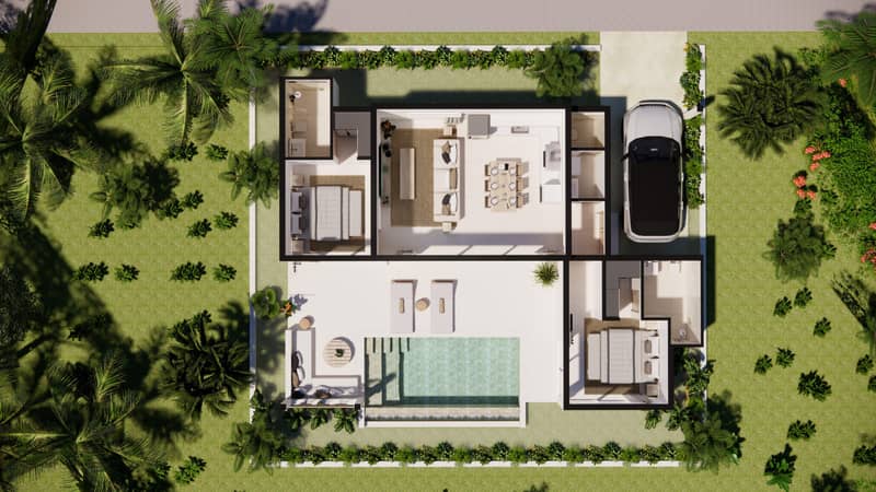 New villas with pools 5-minute walk from Plai Laem Beach, Koh Samui, Thailand — photo 15