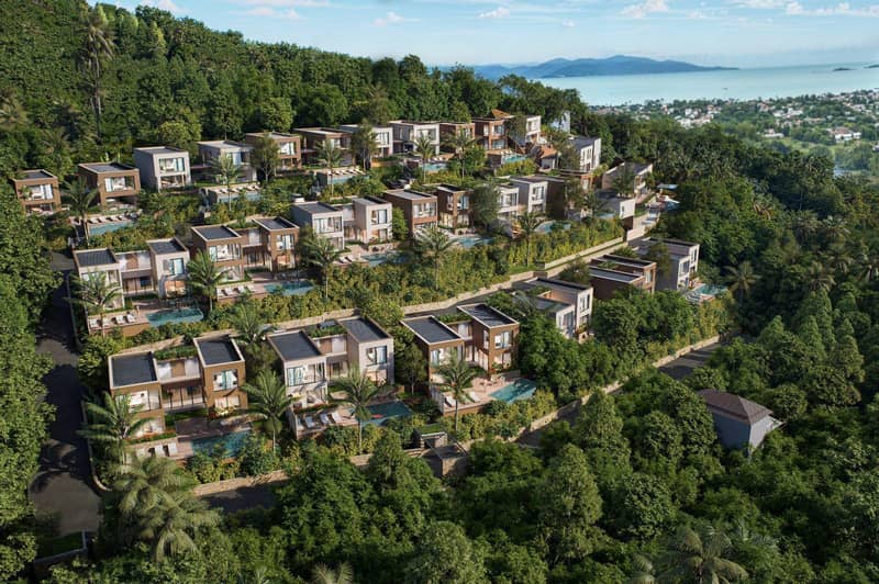 New villas with pools and sea views in Bophut, Koh Samui, Thailand — photo 2