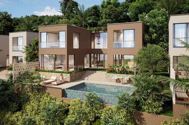 New villas with pools and sea views in Bophut, Koh Samui, Thailand — photo 5