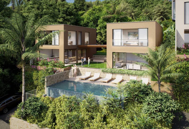 New villas with pools and sea views in Bophut, Koh Samui, Thailand — photo 14
