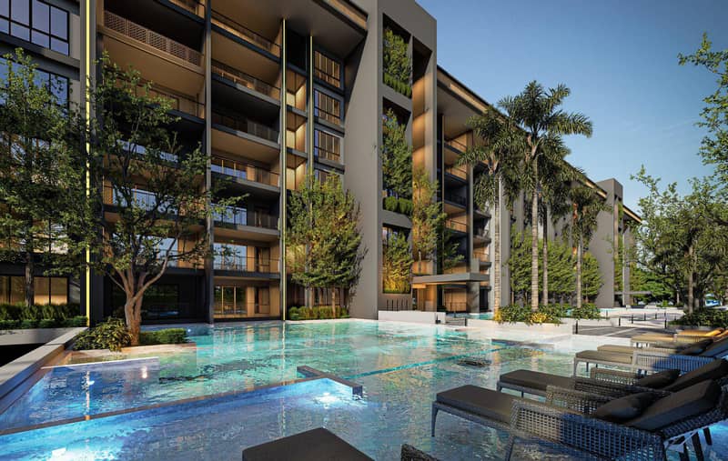 New complex of villas with a swimming pool and a gym in Jomtien, Pattaya, Thailand — photo 4