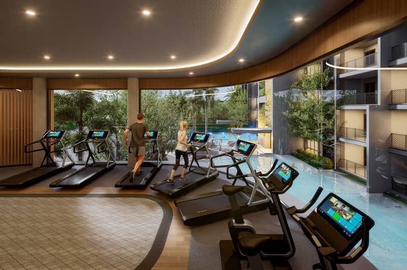 New complex of villas with a swimming pool and a gym in Jomtien, Pattaya, Thailand — photo 15