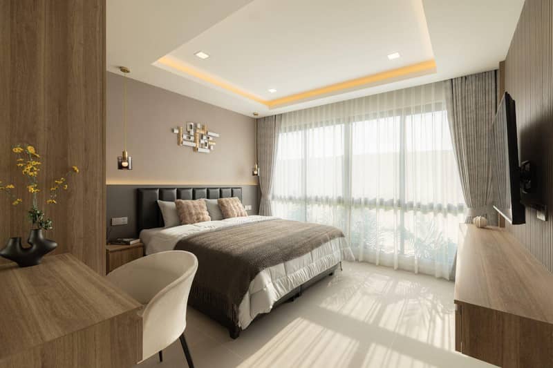 New complex of villas with a swimming pool and a gym in Jomtien, Pattaya, Thailand — photo 49