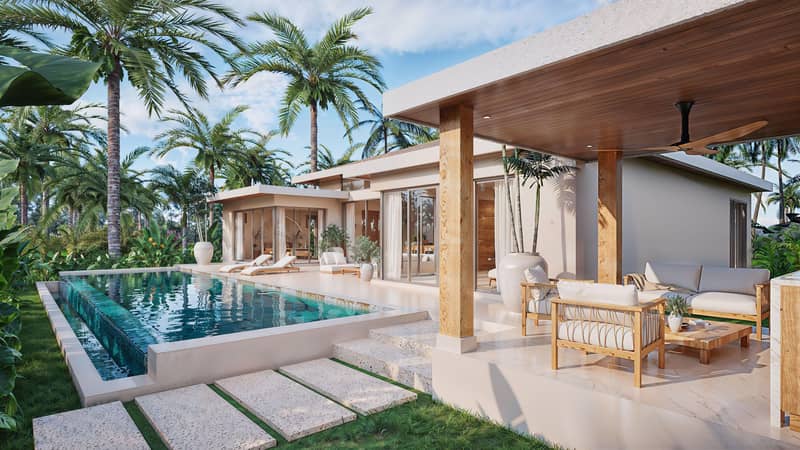 New villas with access to hotel amenities, 200 m from Maenam Beach, Samui, Thailand — photo 30