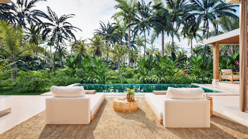 New villas with access to hotel amenities, 200 m from Maenam Beach, Samui, Thailand — photo 7