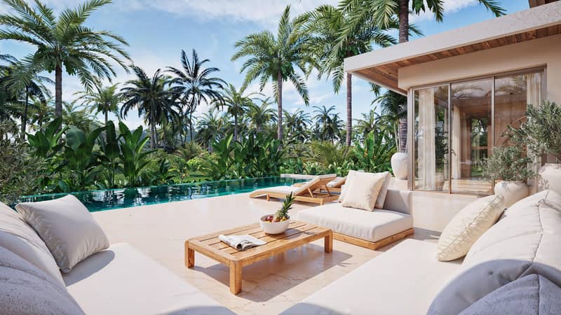 New villas with access to hotel amenities, 200 m from Maenam Beach, Samui, Thailand — photo 32
