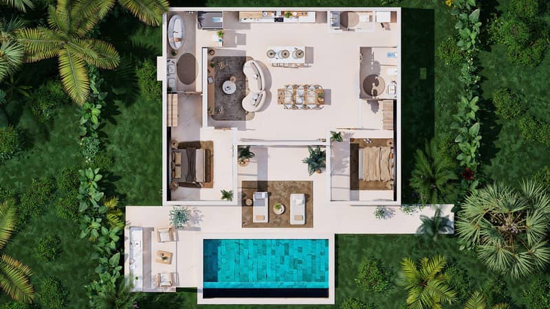 New villas with access to hotel amenities, 200 m from Maenam Beach, Samui, Thailand — photo 25