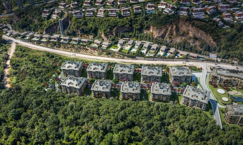 Современный жилой комплекс у леса, в самом зеленом районе города, Стамбул, Турция — фото 13