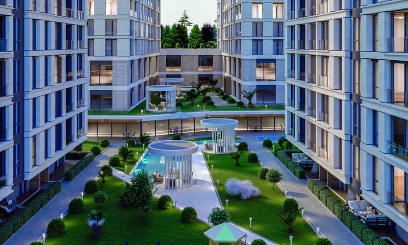 Modern apartments in a residence with a swimming pool and a gym, Istanbul, Turkey — photo 9