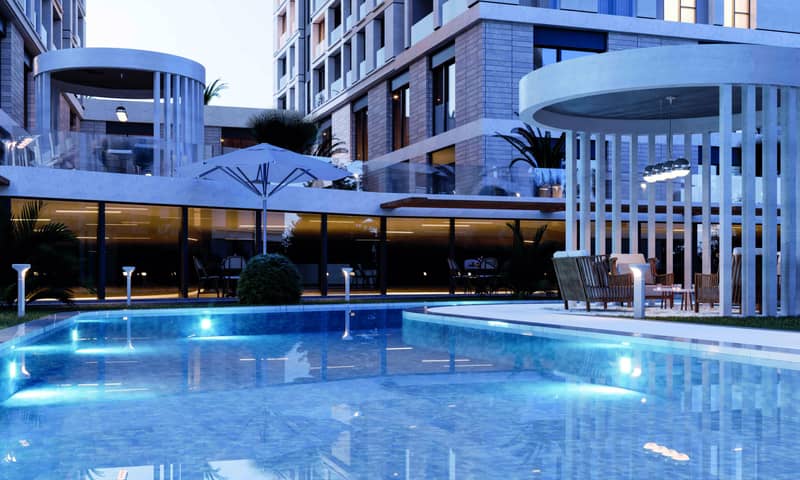 Modern apartments in a residence with a swimming pool and a gym, Istanbul, Turkey — photo 13