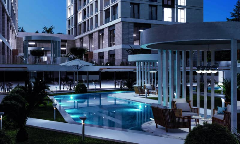 Modern apartments in a residence with a swimming pool and a gym, Istanbul, Turkey — photo 12