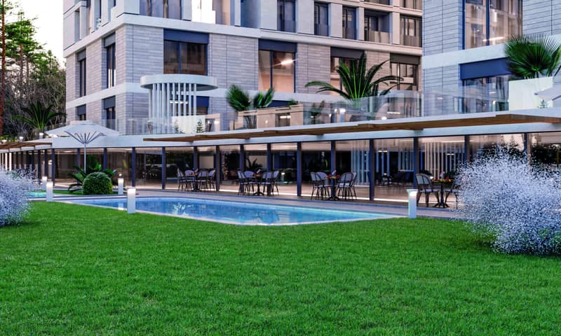 Modern apartments in a residence with a swimming pool and a gym, Istanbul, Turkey — photo 10
