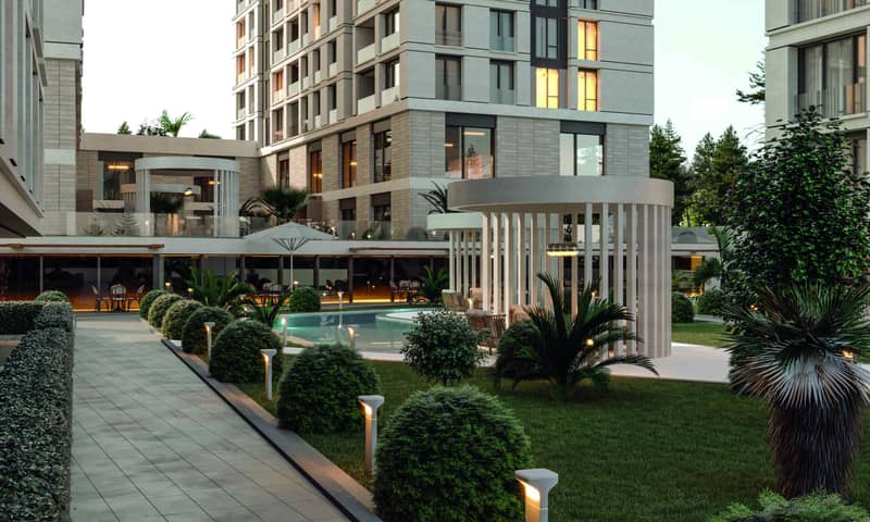 Modern apartments in a residence with a swimming pool and a gym, Istanbul, Turkey — photo 14