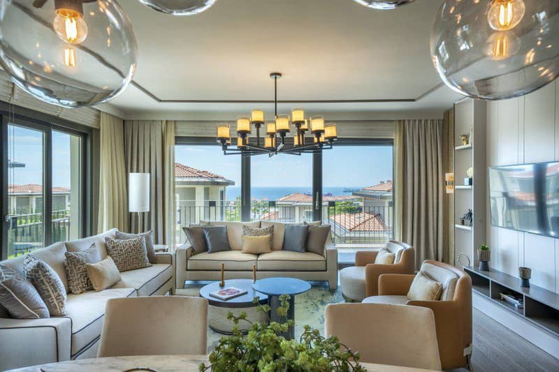 Apartments and villas with spacious balconies, in a new residential complex near swimming pools and restaurants, Istanbul, Turkey — photo 4