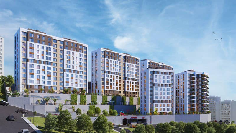 New residence Yeni Eyüp Evleri with swimming pools and green areas in a historic area, Istanbul, Turkey — photo 2
