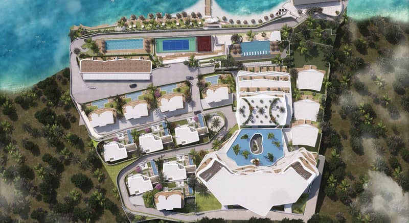 Residence with a private beach and swimming pools on the first sea line, Bodrum, Turkey — photo 4